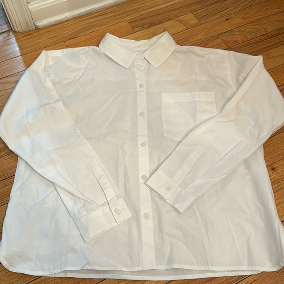 J. Jill NEW white button up - Picture 1 of 9